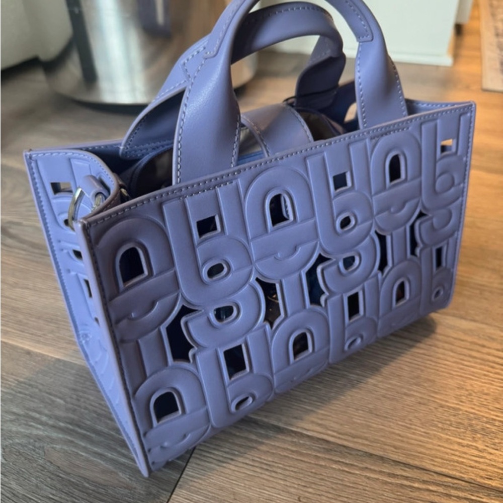 Tous Purple Designer Tote Bag